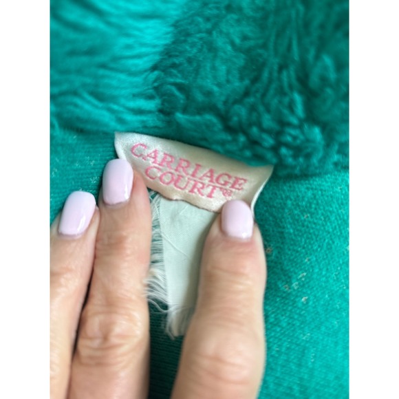 Cozy Plush Robe‎ Emerald Green Full Length Spa Bath Lounge Soft - Picture 4 of 4